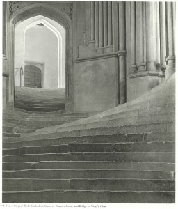  “A Sea of Steps”Wells Cathedral, Steps to Chapter House, 1903 プラチナ・プリント 