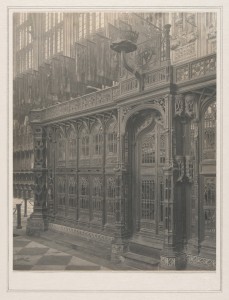 Frederick H. Evans, Westminster Abbey, Chapel of Henry VII Bronze Tomb, south side of, 1911-12