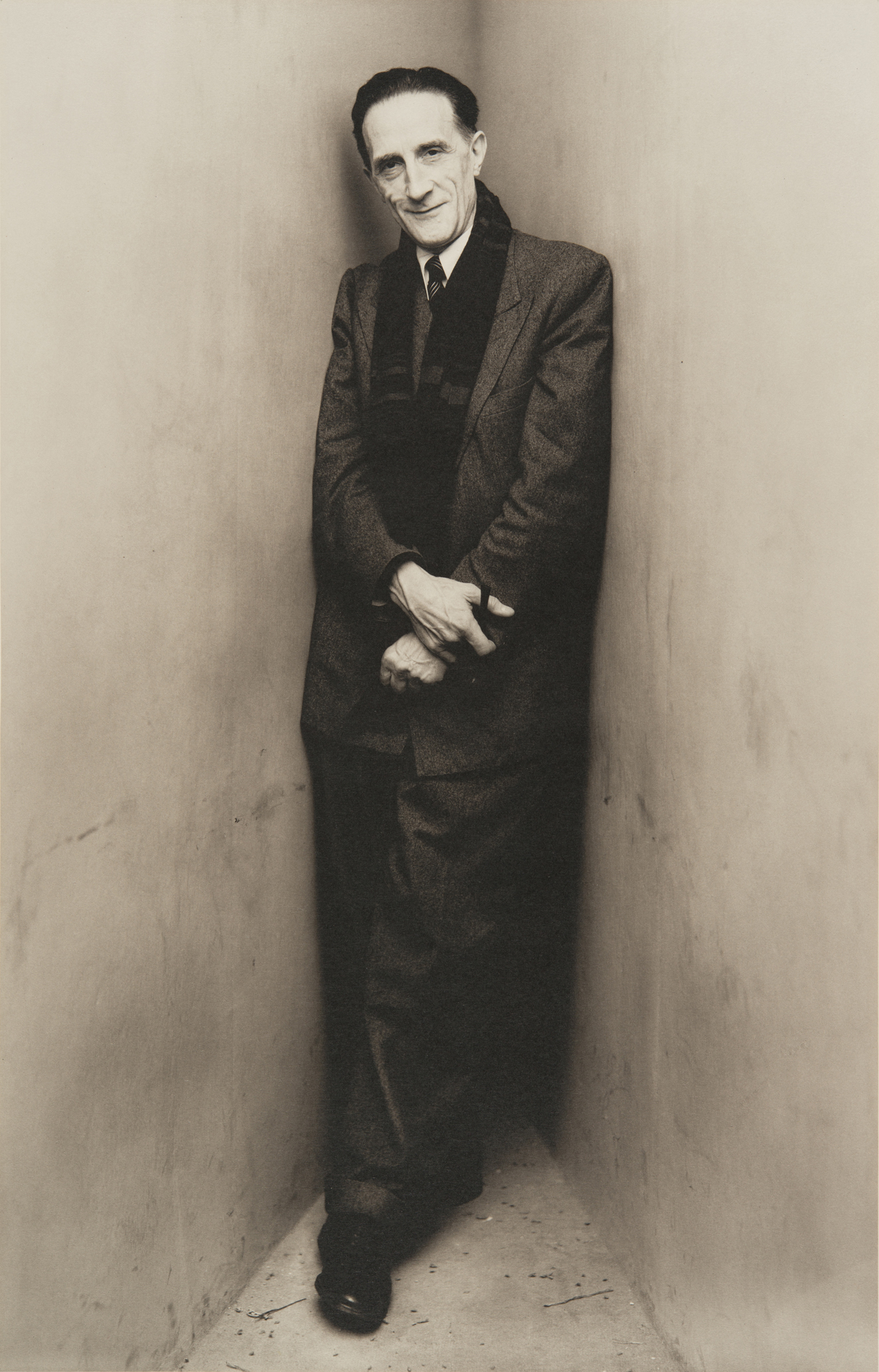 アーヴィング・ペン（米、1917-2009）《マルセル・デュシャン、ニューヨーク》1948年 ©The Irving Penn Foundation